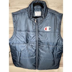 Men's Big & Tall Champion Full Zip Puffer Vest 4XL